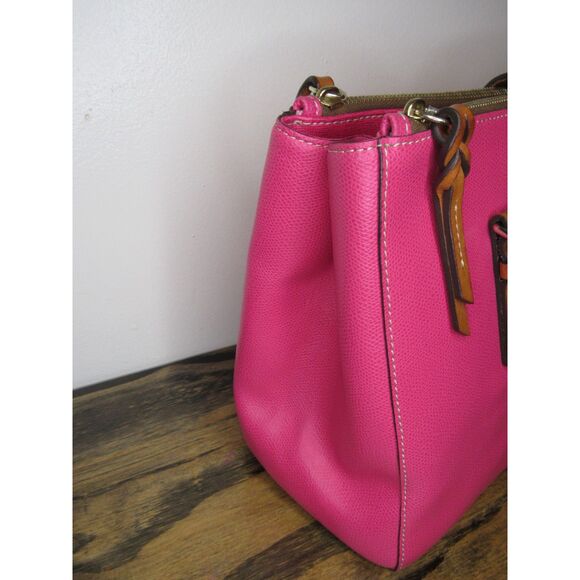 ~RARE~Vintage Dooney & Bourke Miller Satchel Fuchsia - Picture 6 of 15